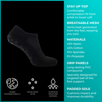 Grip Socks - Black Ankle
