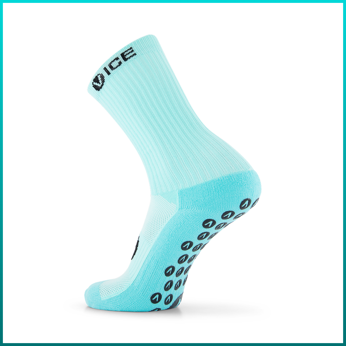 Grip Socks - Aqua Crew