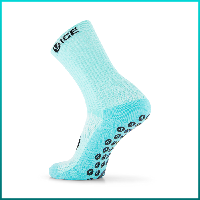 Grip Socks - Aqua Crew