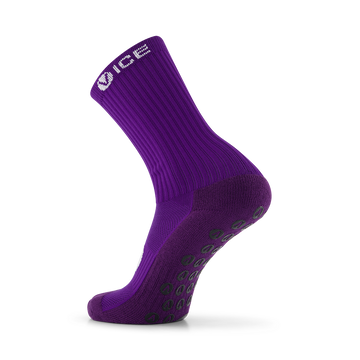 Grip Socks - Purple Crew