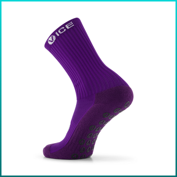 Grip Socks - Purple Crew