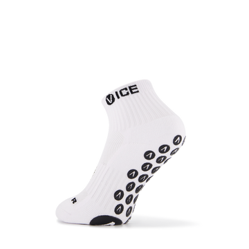 Grip Socks - White Quarter Crew