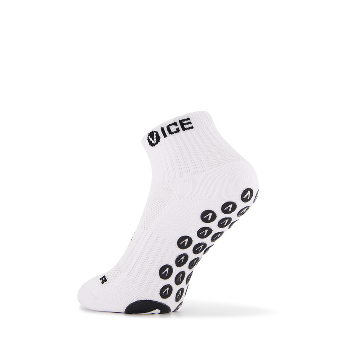 Grip Socks - White Quarter Crew